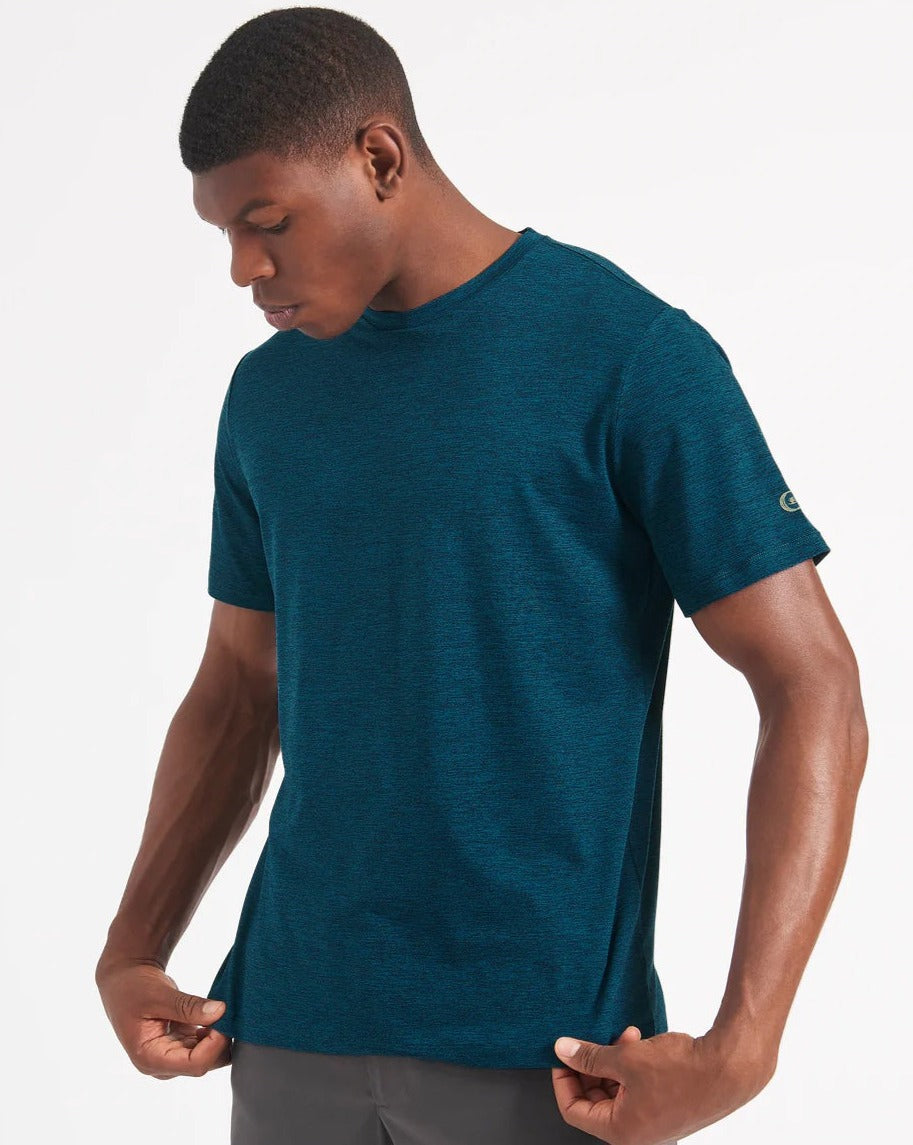 Camiseta Ben Sherman Performance Stretch Marl Heather Azul Marino | XE3654087