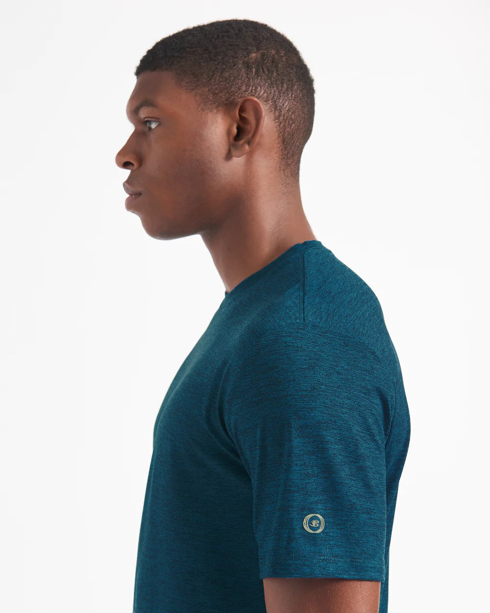 Camiseta Ben Sherman Performance Stretch Marl Heather Azul Marino | XE3654087