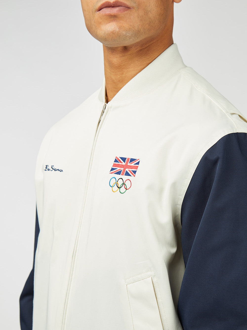 Chaquetas Ben Sherman Team GB Commercial Bomber Blancas | OL9263174