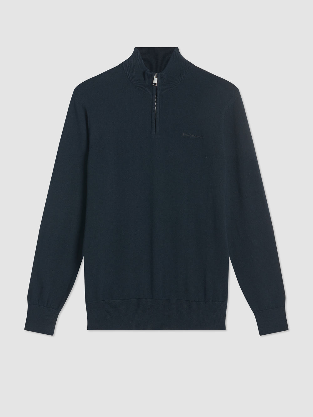 Prendas De Punto Ben Sherman Merino Half-Zip Negras | IG0641852