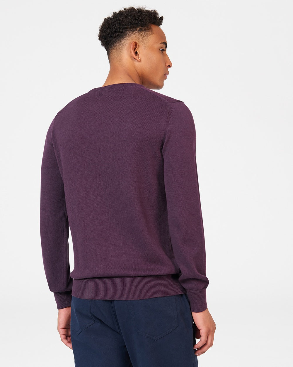 Prendas De Punto Ben Sherman Signature Crewneck Moradas | FR4890532