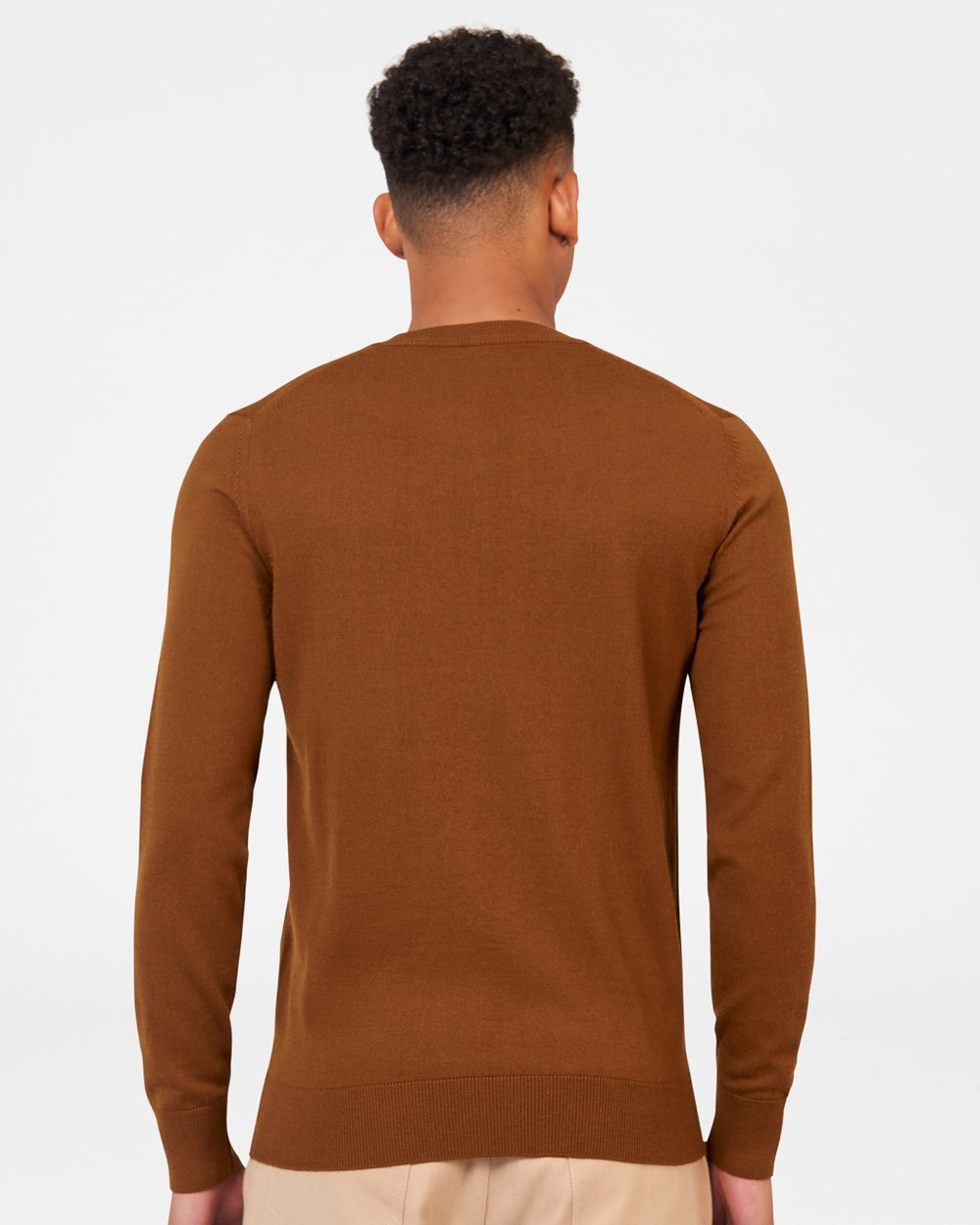 Prendas De Punto Ben Sherman Signature Merino Crewneck Marrones | HK5341079