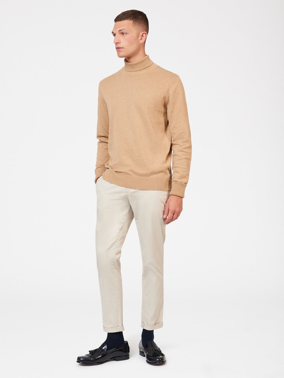 Prendas De Punto Ben Sherman Signature Roll Neck Gris | XC3257641