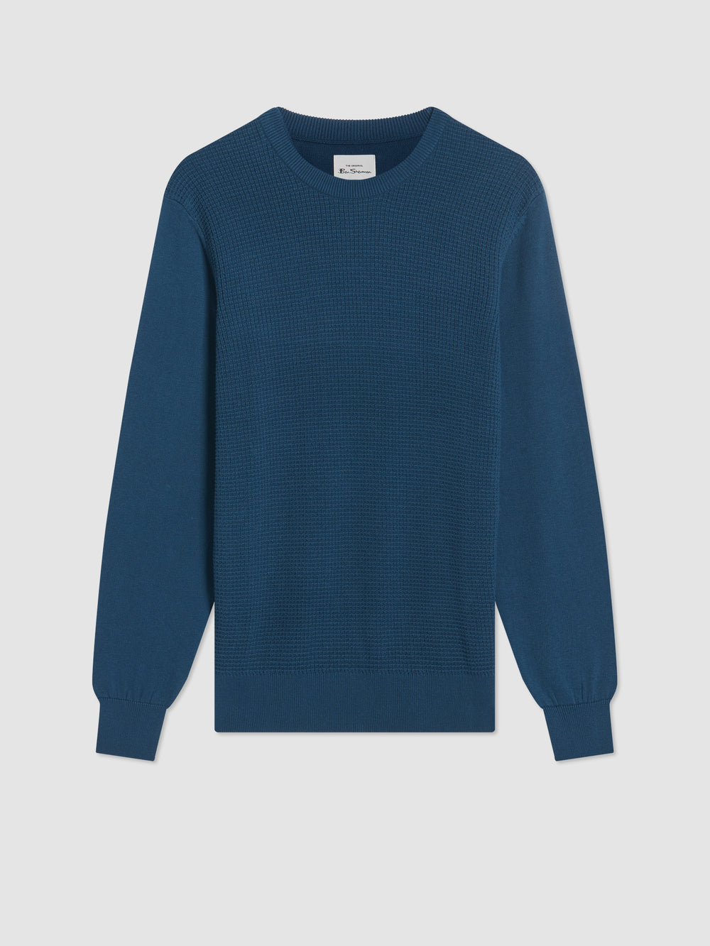 Prendas De Punto Ben Sherman Textured Crewneck Indigo | JK2934560