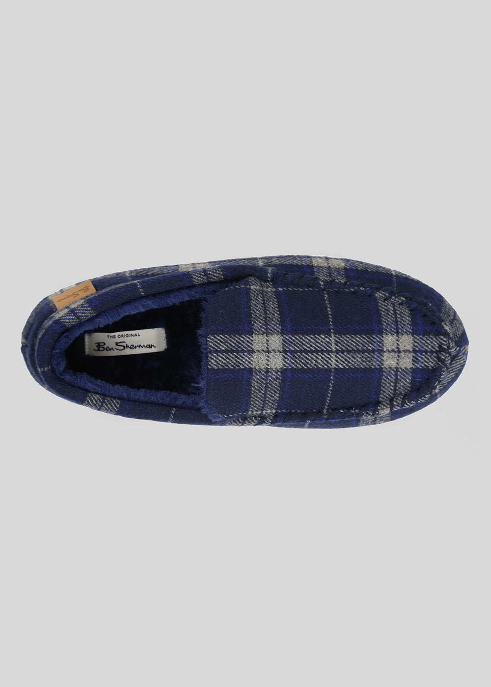 Slipper Ben Sherman Gritti Palace Check Moccasin Azul Marino | KY5430792