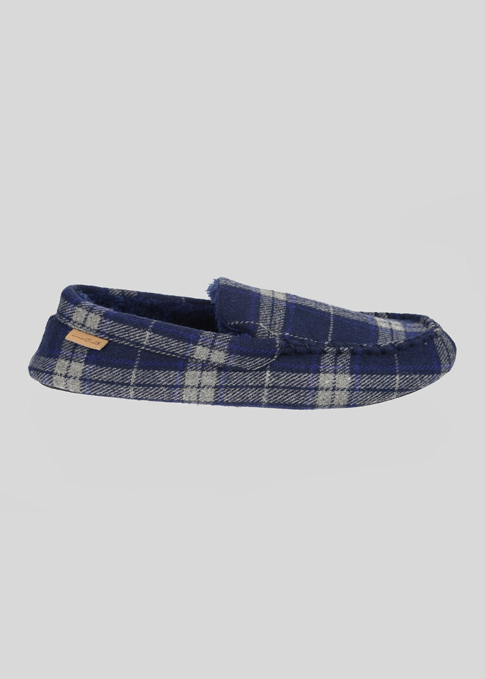 Slipper Ben Sherman Gritti Palace Check Moccasin Azul Marino | KY5430792