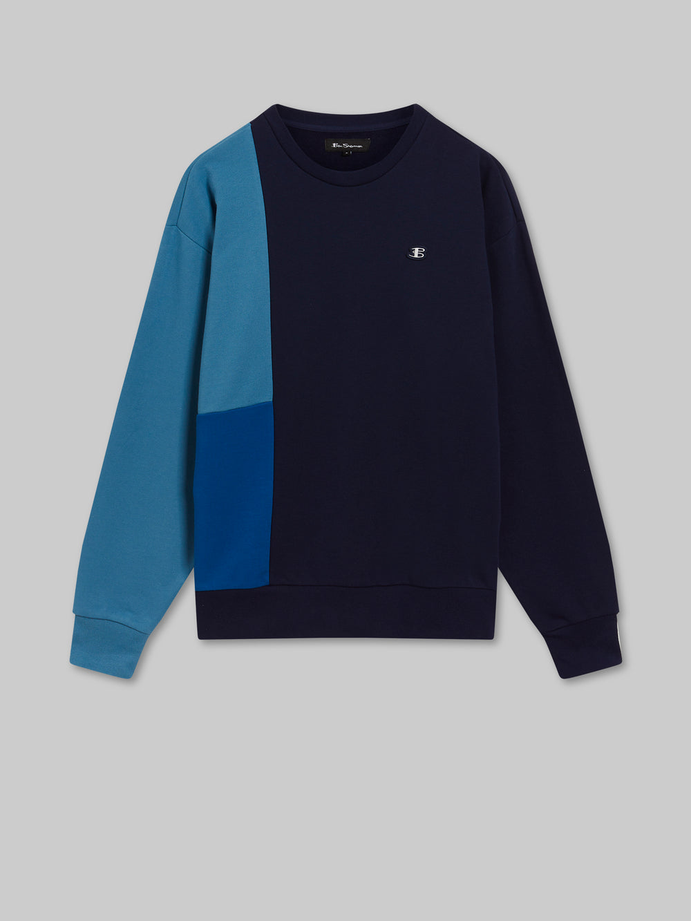 Sudaderas Ben Sherman B by Ben Sherman Colorblock Crewneck Azules | DG5639281