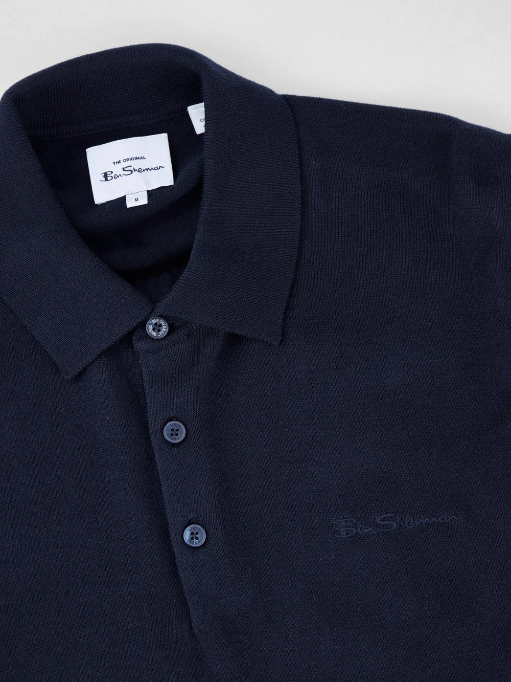 Suéteres De Cuello Polo Ben Sherman Signature Long-Sleeve Azul Marino | NA7206984