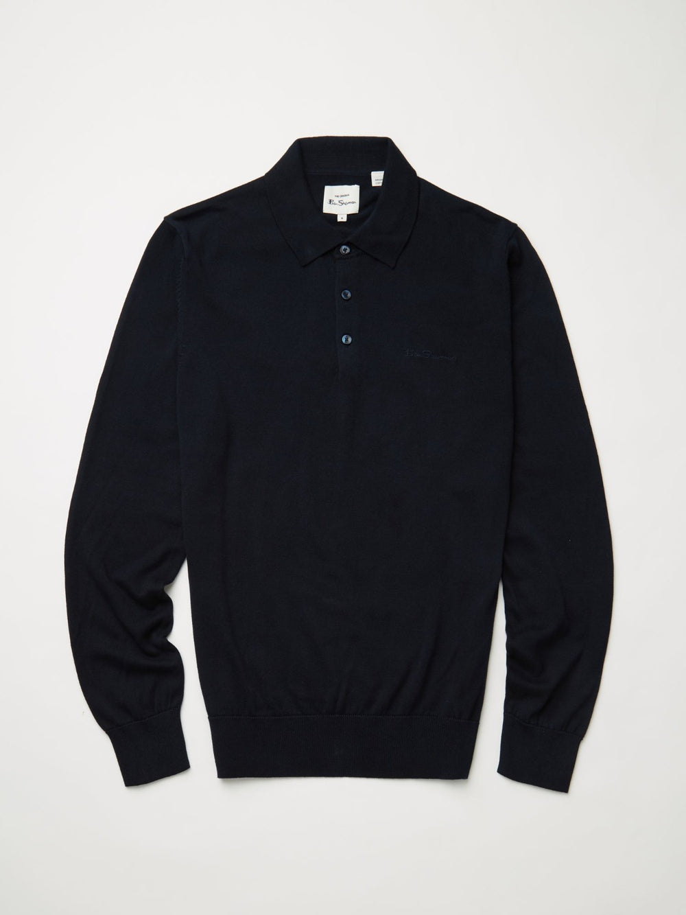 Suéteres De Cuello Polo Ben Sherman Signature Long-Sleeve Azul Marino | NA7206984