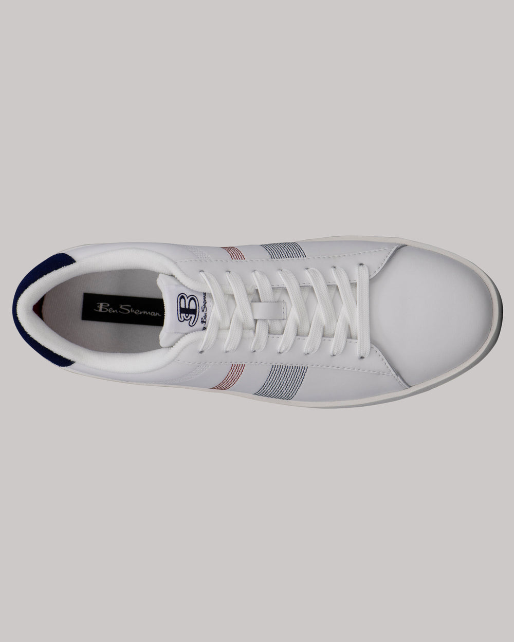 Tenis Ben Sherman Boxwell Blancas Azul Marino Rojas | PW0578913