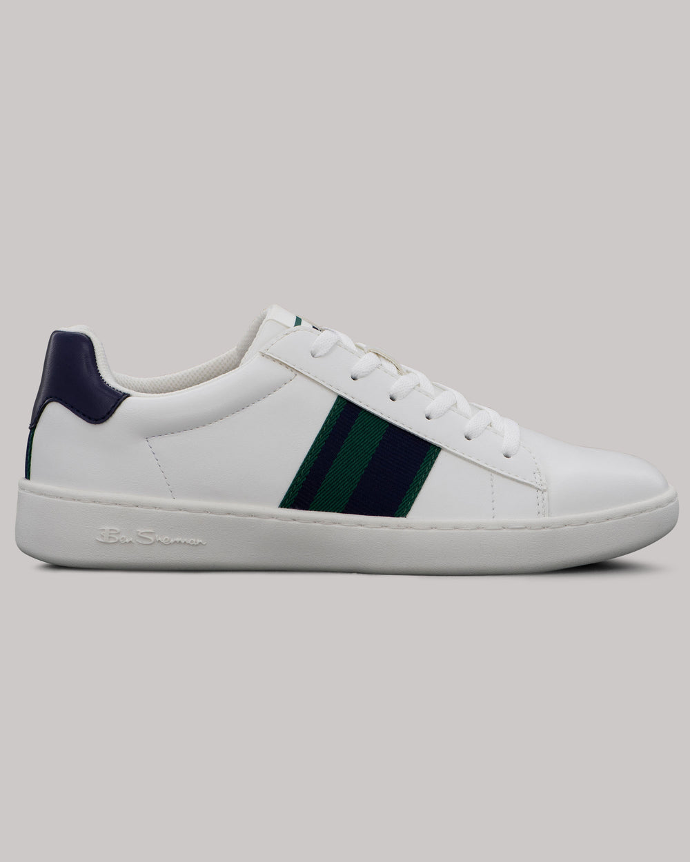 Tenis Ben Sherman Hampton Stripe Blancas Azul Marino Verde | JV5073421